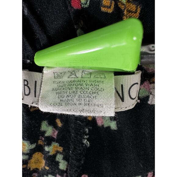 Billabong XL Pants Flowy Contrast Color Panel Boho Floral Print Wide Flare Leg - Picture 8 of 8